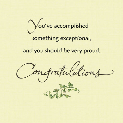 Something Exceptional Master's Degree Graduation Card