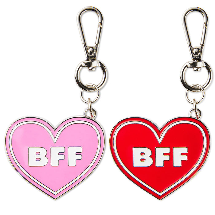 Conversation Hearts Red and Pink Backpack Clips Set