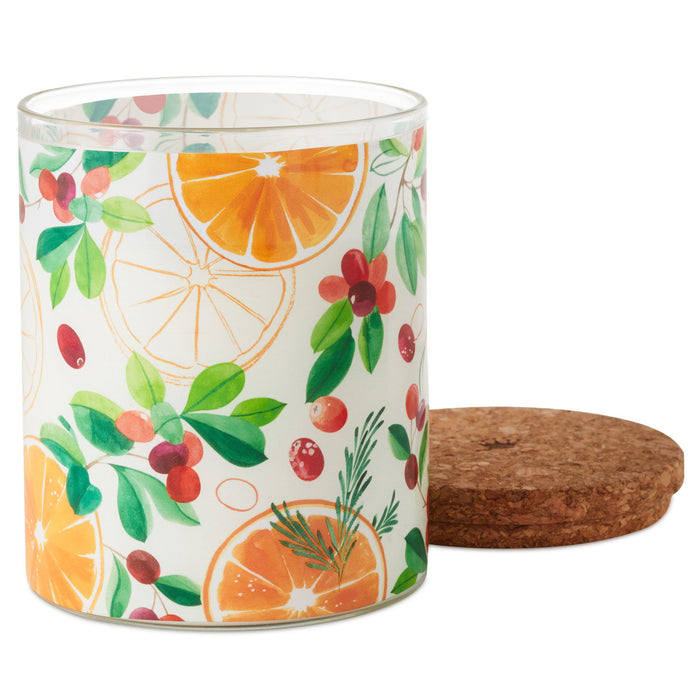 Cranberry and Orange Peel Scented 2-Wick Jar Candle