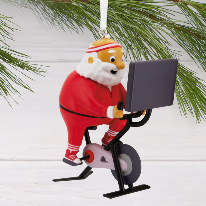 Cycling Santa Hallmark Ornament