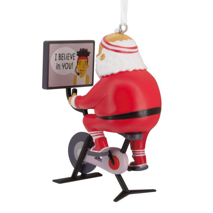 Cycling Santa Hallmark Ornament