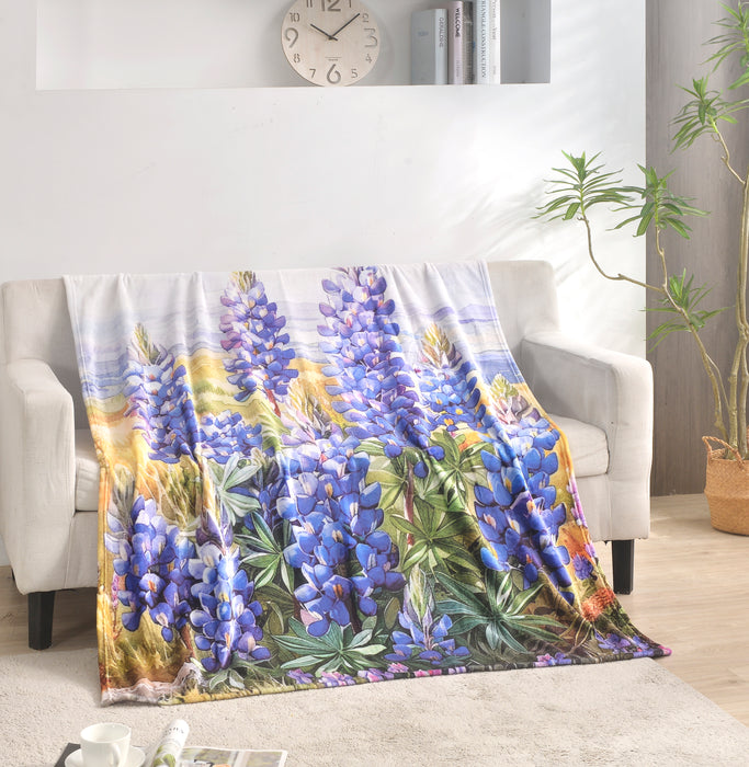 Regal Comfort® Blue Bonnet Blanket