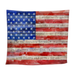American flag with the Pledge of Allegiance printed on it