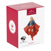 Supergirl Christmas ornament packaging with red and white box