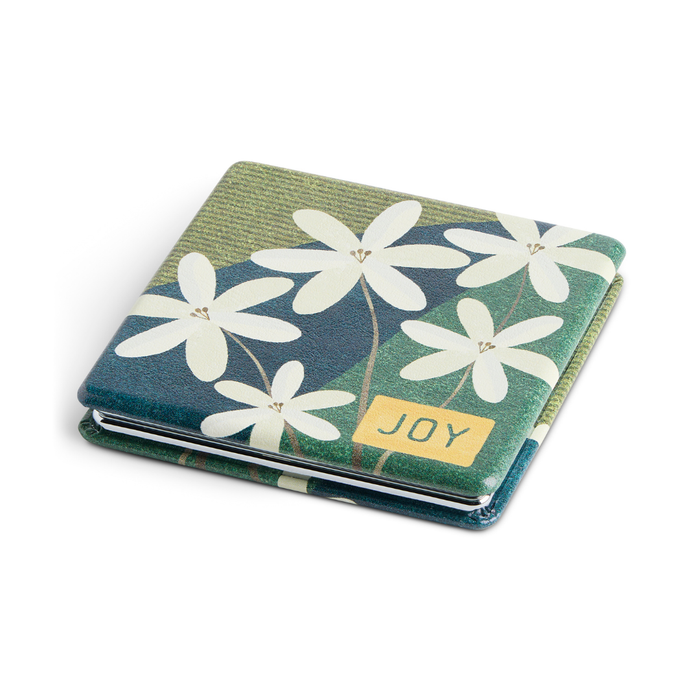 Floral Sentiment Compact Pocket Mirror