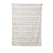 White Leopard Stripe Footed Sherpa Throw