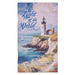 Planner cover with lighthouse and ocean scene, featuring text 'I am the Light of the World'.