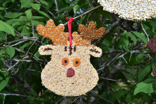 Birdseed Rudolph Christmas Cookie Ornament