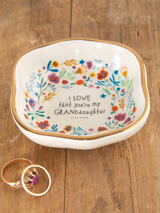 Granddaughter Antiqued Trinket Bowl