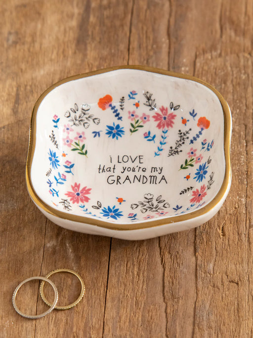 Grandma Antiqued Trinket Bowl