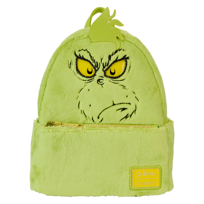 Dr. Seuss' How The Grinch Stole Christmas! Plush Cosplay Light Up Mini Backpack by Loungefly