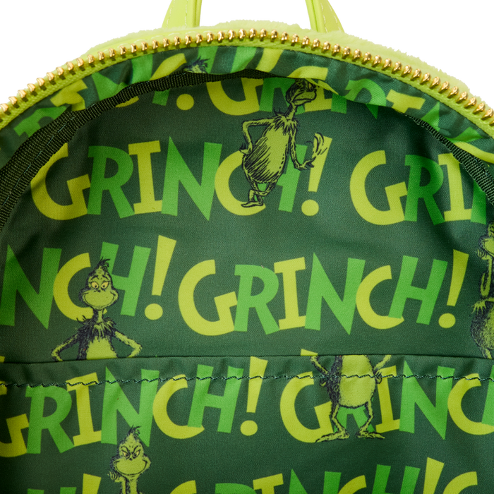 Dr. Seuss' How The Grinch Stole Christmas! Plush Cosplay Light Up Mini Backpack by Loungefly