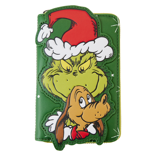 Dr. Seuss The Grinch Allover Festive Max And Grinch Shoulder