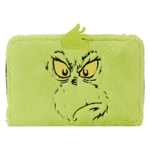 Dr. Seuss' How The Grinch Stole Christmas! Plush Cosplay Glow Zip Around Wallet by Loungefly