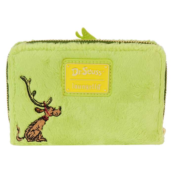 Dr. Seuss' How The Grinch Stole Christmas! Plush Cosplay Glow Zip Around Wallet by Loungefly