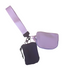 Purple and Lavender Dual Pouch Wristlet