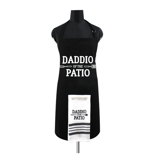 Daddio of the Patio Apron and Tea Towel Set