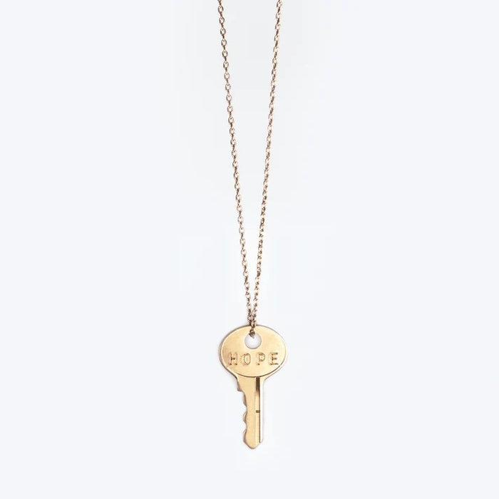 Hope Dainty Emily Key Gold Necklace