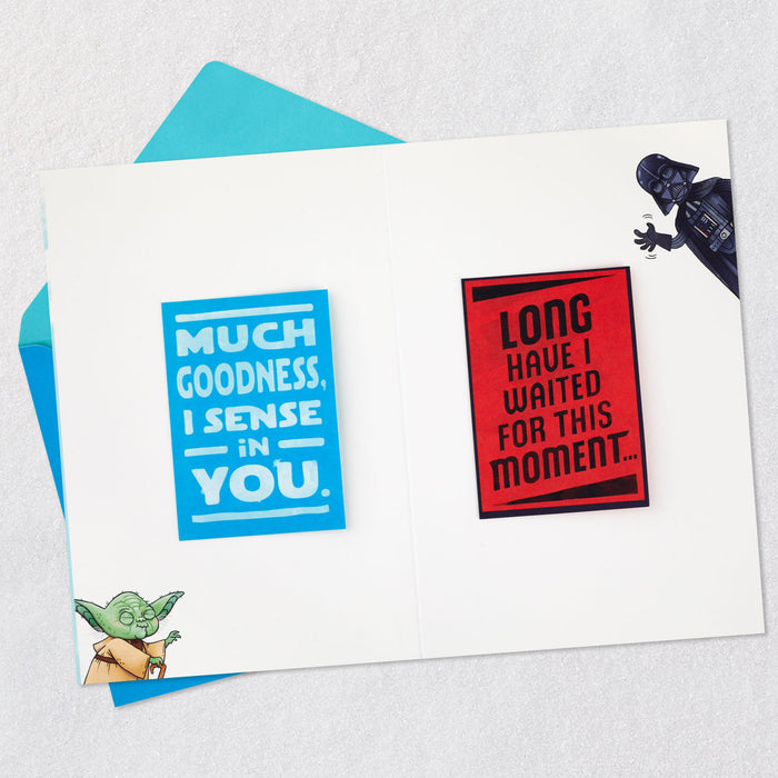 Star Wars™ Both Sides of the Force Funny Birthday Card With Mini Cards