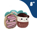 8" Deja the Donut and Aniela the Coffee Pot Pair of Squishmallows