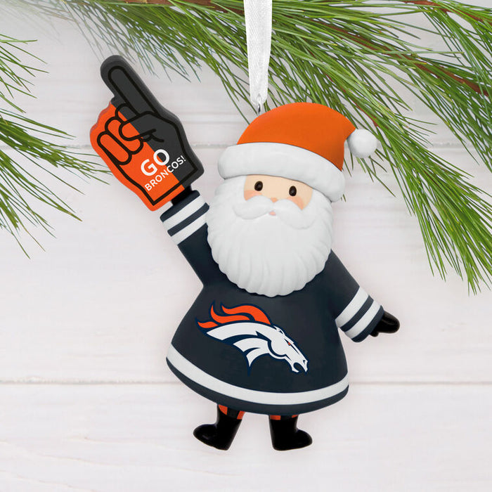 NFL Denver Broncos Santa Fan Hallmark Ornament