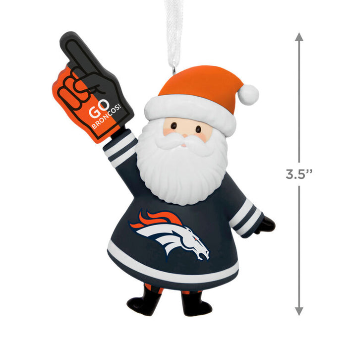 NFL Denver Broncos Santa Fan Hallmark Ornament