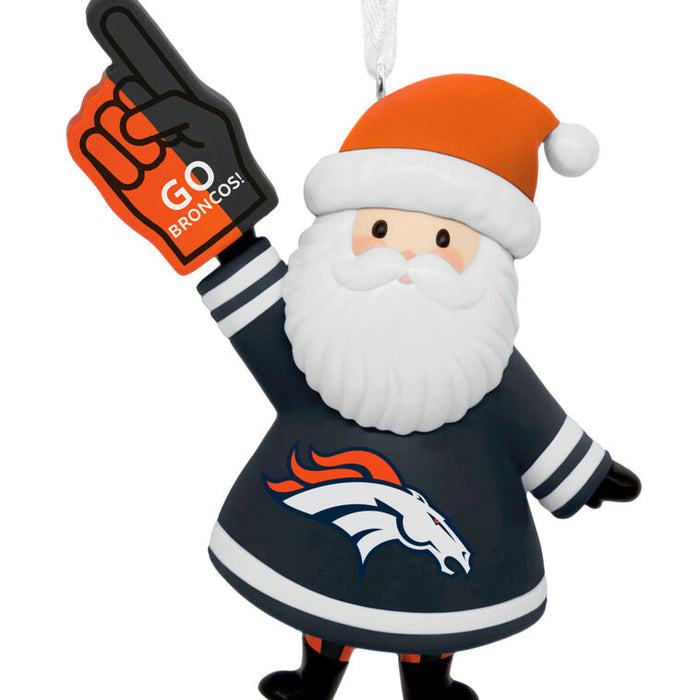 NFL Denver Broncos Santa Fan Hallmark Ornament