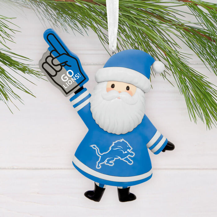 NFL Detroit Lions Santa Fan Hallmark Ornament