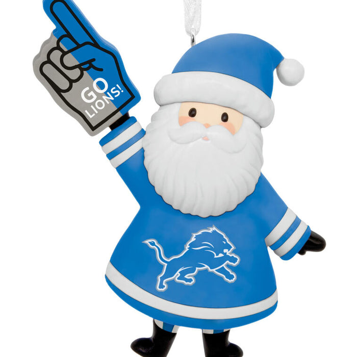 NFL Detroit Lions Santa Fan Hallmark Ornament
