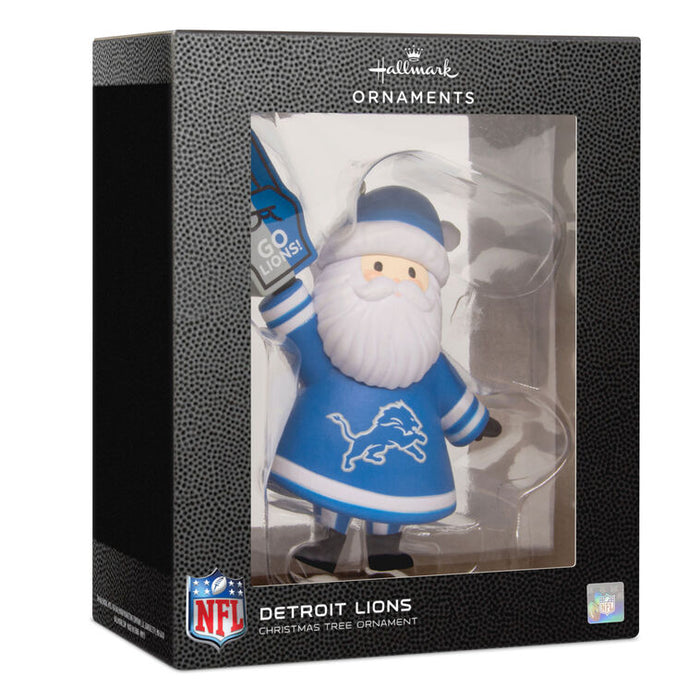 NFL Detroit Lions Santa Fan Hallmark Ornament
