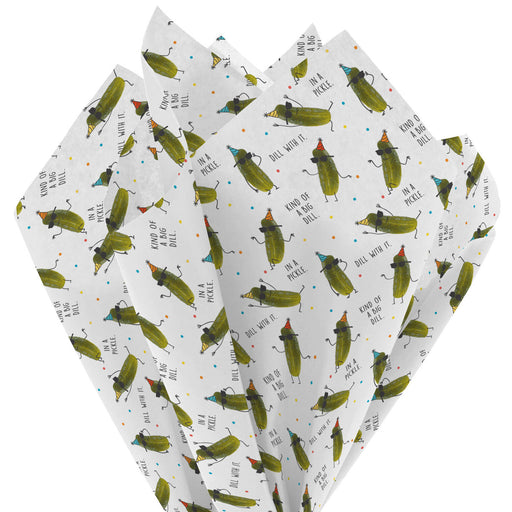 Set of bandana bibs with pickle design on a white background