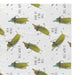 Pattern of pickles with humorous text on a white background