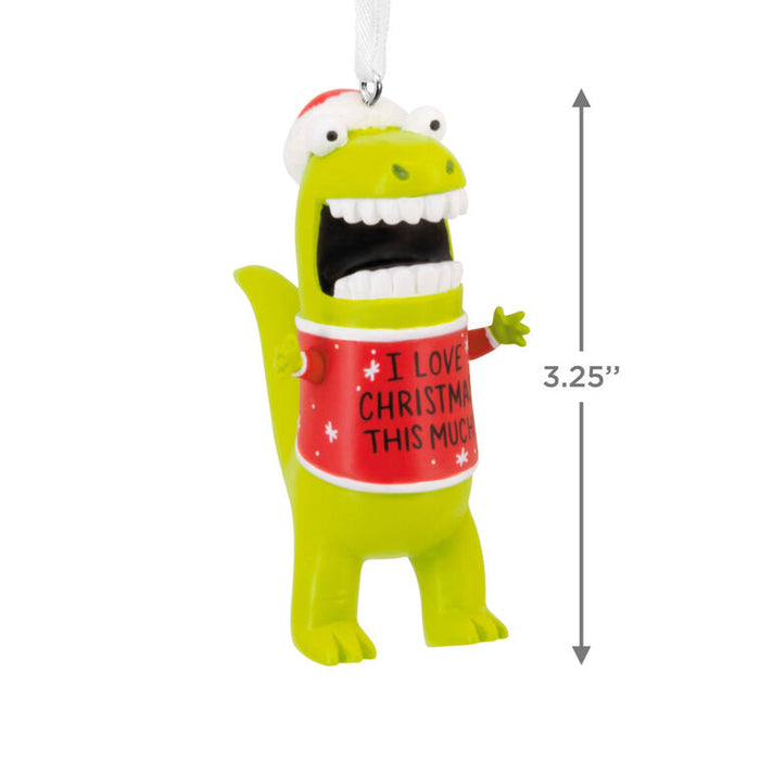 Love Christmas This Much Dinosaur Hallmark Ornament