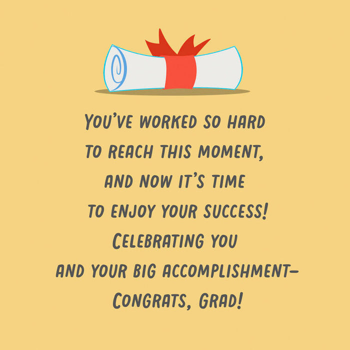 Celebrating You Money Holder Graduation Card