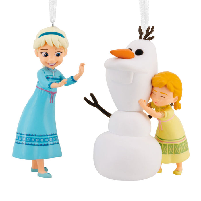 Disney Frozen Elsa, Anna and Olaf Hallmark Ornaments, Set of 2