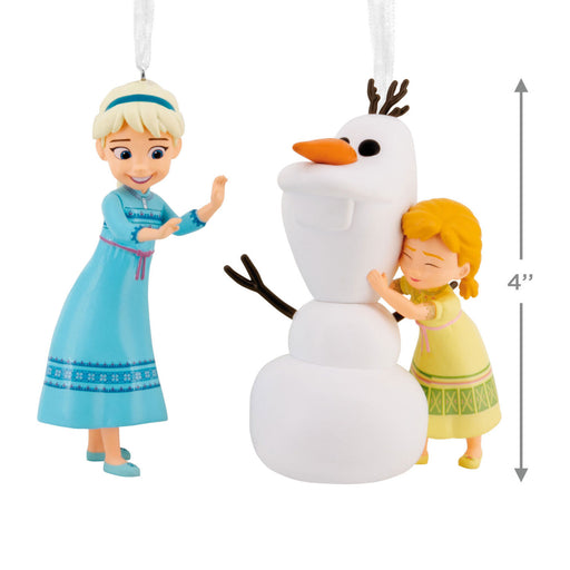 Disney Frozen Elsa, Anna and Olaf Hallmark Ornaments, Set of 2
