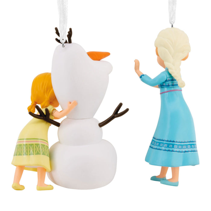 Disney Frozen Elsa, Anna and Olaf Hallmark Ornaments, Set of 2