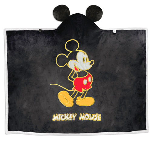 Disney Mickey Mouse Hooded Blanket With Mouse Ears