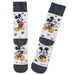 Pair of socks with Mickey Mouse design on a white background