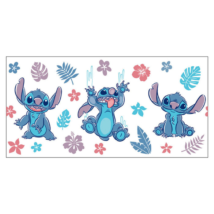 Cartoon character with flowers and leaves on a white background