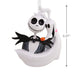 Skeleton character with a bow tie and dimensions on a white background