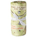 Rolled-up blanket with Winnie the Pooh design and text on a white background