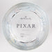 Clear glass plate with 'Hallmark Pixar' branding on a white background