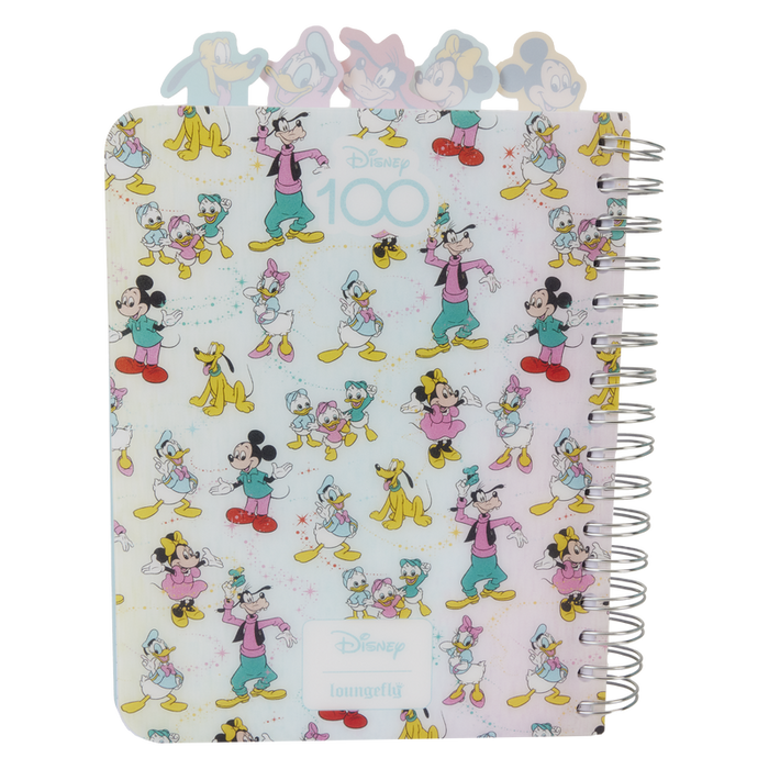 Disney100 Mickey & Friends Classic Stationery Spiral Tab Journal by Loungefly