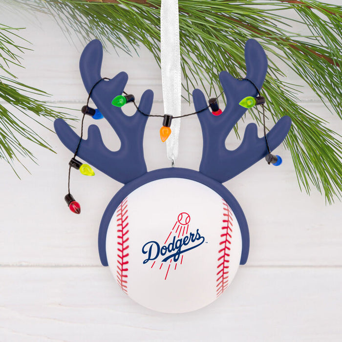 MLB Los Angeles Dodgers™ Reindeer Baseball Hallmark Ornament