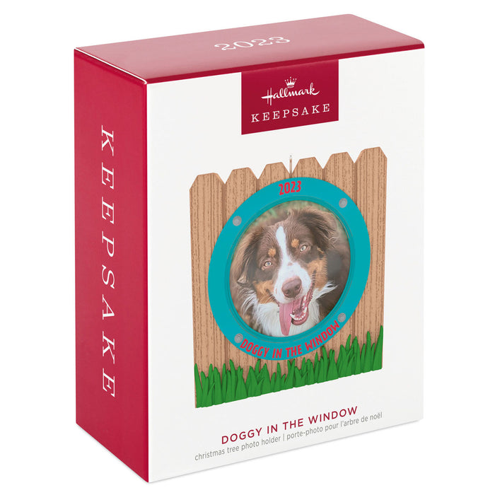 Doggy in the Window 2023 Photo Frame Ornament