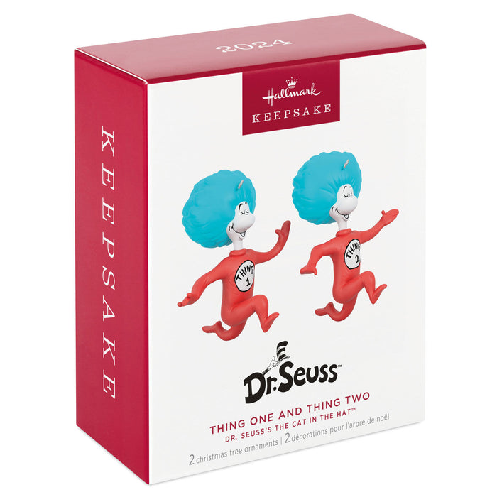 Dr. Seuss's The Cat in the Hat™ Thing One and Thing Two 2024 Ornaments