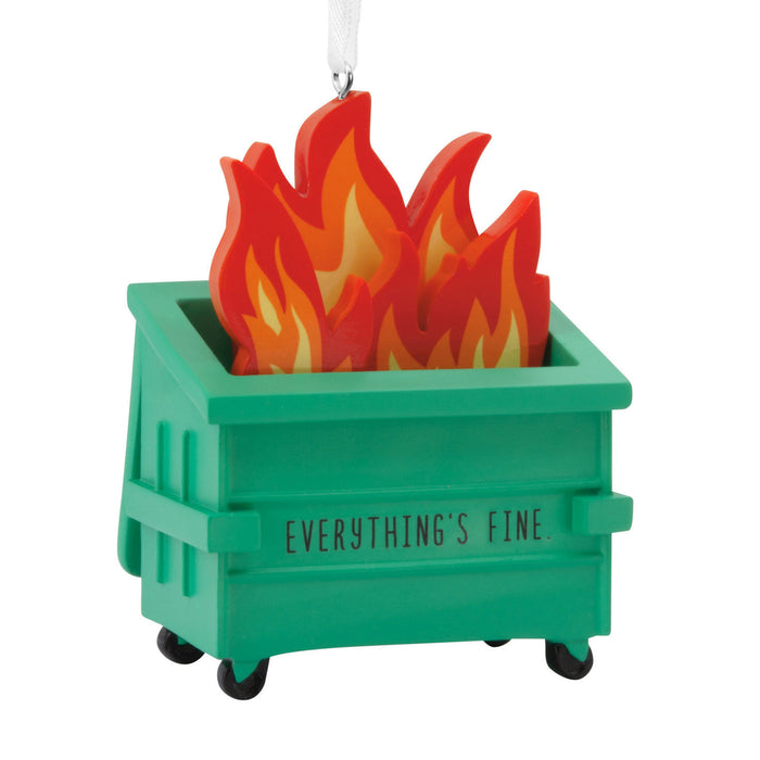 Dumpster Fire Hallmark Ornament