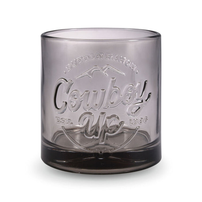 Yellowstone Dutton Ranch Cowboy Up Lowball Glass, 9.5 oz.