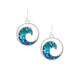 Silver Bluewater Rip Curl Earring